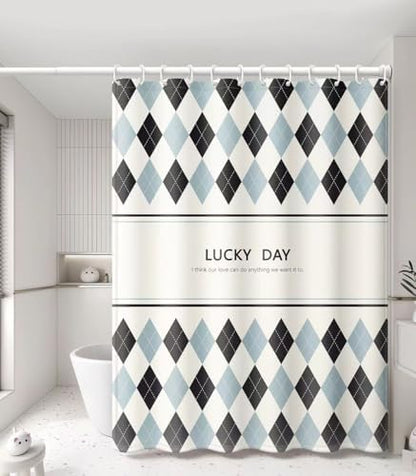 LLSCL Fabric Shower Curtain Liner with Magnets, Waterproof Hotel Quality, 72 x 72 Machine Washable