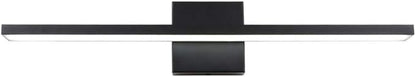 Ralbay 24inch Modern LED Black Vanity Light Frosted Aluminum for Bathroom Vanity Lighting Fixtures Cool White 6000K