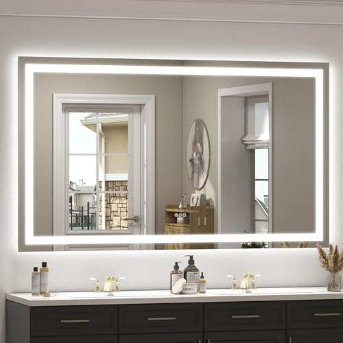 68x40 Inch LED Lighted Mirror for Bathroom