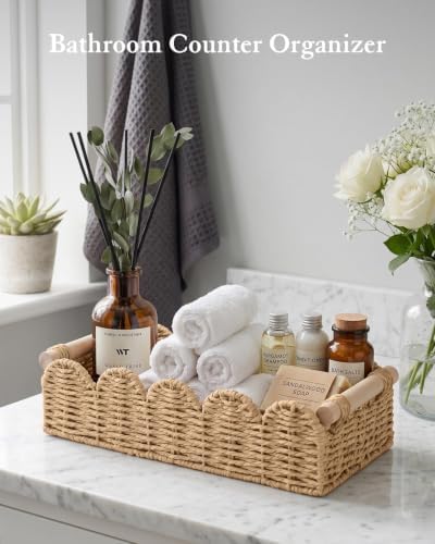 Toilet Paper Storage Basket for Toilet Tank, Bathroom Organizer