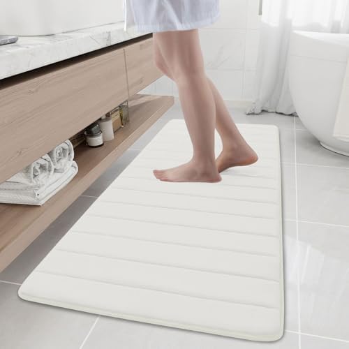 Buganda Memory Foam Bath Mat 59 x 20, Ultra Soft Absorbent Bathroom Rugs