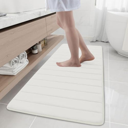 Buganda Memory Foam Bath Mat 59 x 20, Ultra Soft Absorbent Bathroom Rugs