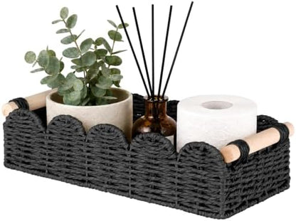 Toilet Paper Storage Basket for Toilet Tank, Bathroom Organizer