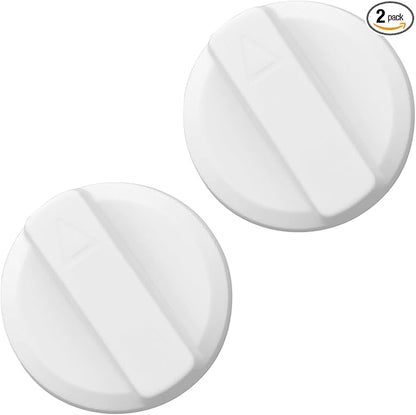 Bidet Seats Replacement Knob Compatible With Luxe Bidet Neo 120 & Neo 185, Knob Accessories for Luxe Bidet Neo 120 & Neo 185, Neo Knob, Non-Electric Bidet Attachment for Toilet Seat, 2 Pcs White