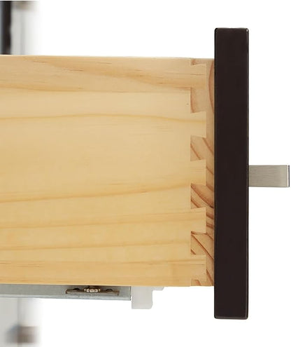 Beckford 48-Inch Bathroom Vanity with Sink — Espresso Single Sink Bathroom Vanity, 1.5" Edge Italian Carrara Marble Top, Solid Wood, 2 Soft-Close Doors, 9 Dovetail Drawers