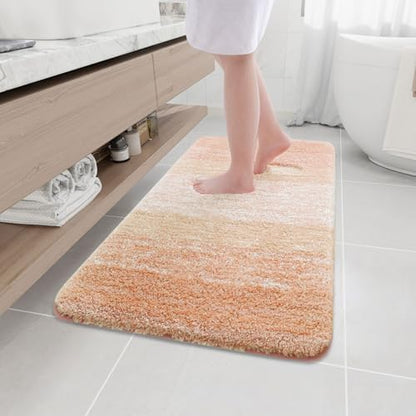 Arotive Microfiber Bathroom Rugs, Shaggy Soft Absorbent Bath Rug, 44x24