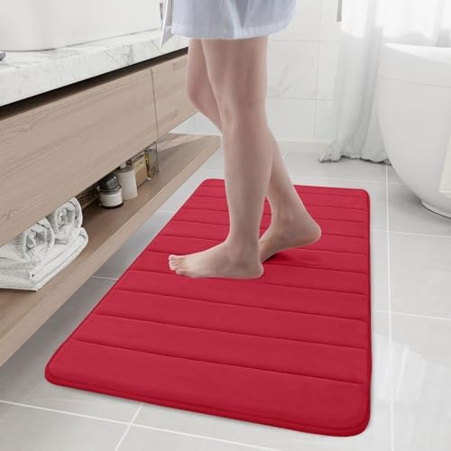 Buganda Memory Foam Bath Mat 44 x 24, Ultra Soft Absorbent Bathroom Rugs