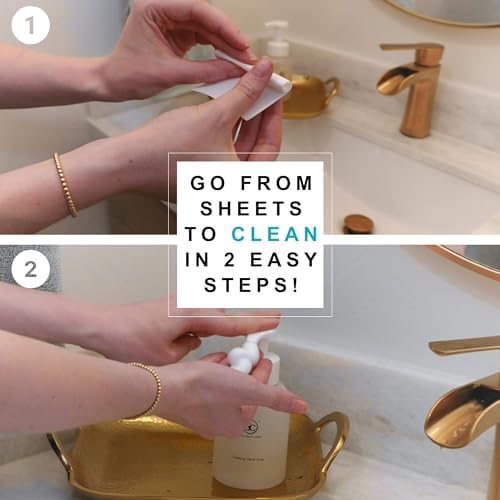 Hand Soap Sheet Starter Kit: Coconut Scent, Makes 4 Bottles