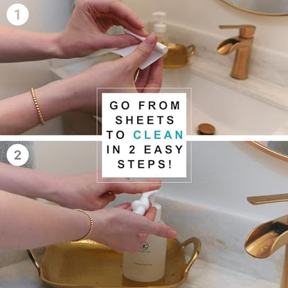 Hand Soap Sheet Starter Kit: Coconut Scent, Makes 4 Bottles