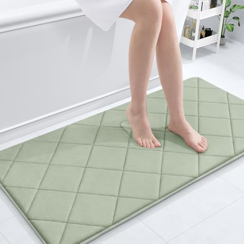 OLANLY Memory Foam Bath Mat 44x24, Ultra Soft and Absorbent Bathroom Rugs