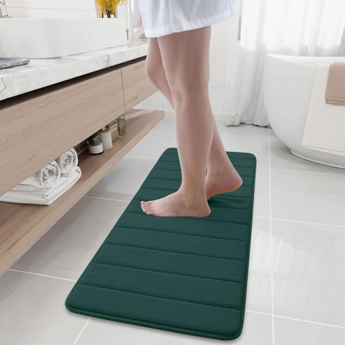 Buganda Memory Foam Bath Mat 47 x 17, Ultra Soft Absorbent Bathroom Rugs