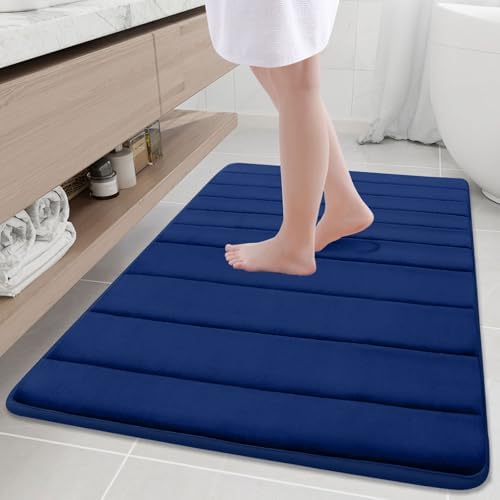 Buganda Memory Foam Bath Mat 40 x 32, Ultra Soft Absorbent Bathroom Rugs