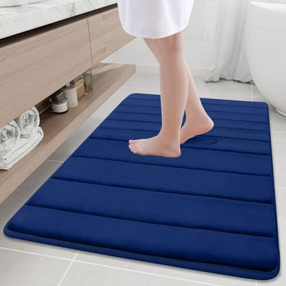 Buganda Memory Foam Bath Mat 40 x 32, Ultra Soft Absorbent Bathroom Rugs