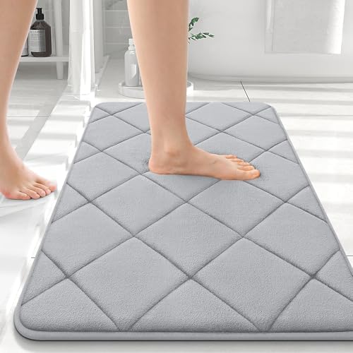 OLANLY Memory Foam Bath Mat 36x24, Ultra Soft and Absorbent Bathroom Rugs