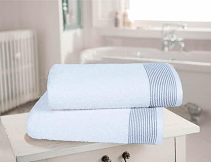 BELIZZI HOME Ultra Soft 2 Pack Oversized Bath Towel Set, 28x55 inches, 100% Cotton, Large, White