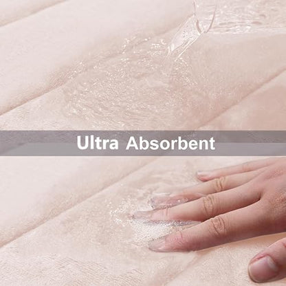 Buganda Memory Foam Bath Mat 59 x 20, Ultra Soft Absorbent Bathroom Rugs