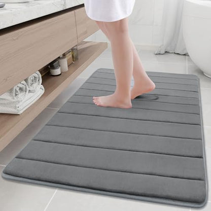 Buganda Memory Foam Bath Mat 44 x 32, Ultra Soft Absorbent Bathroom Rugs