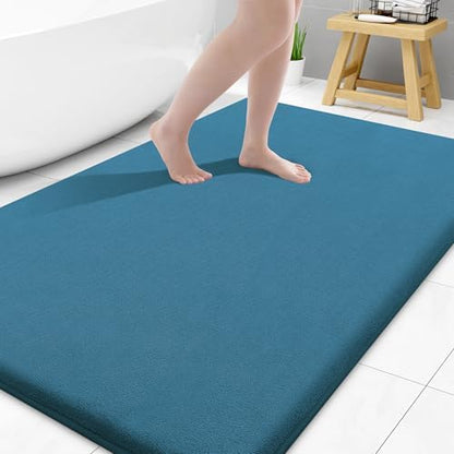 Smiry Memory Foam Bath Mat 47x32, Extra Soft and Absorbent Bathroom Rugs