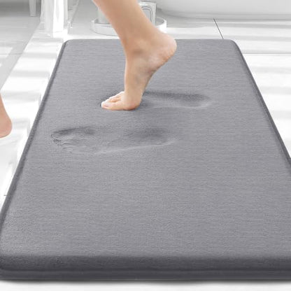 Smiry Memory Foam Bath Mat 30x20, Extra Soft and Absorbent Bathroom Rugs