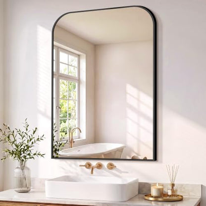Bathroom Black Vanity Mirror for Over Sink, 40" x 28"