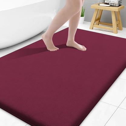 Smiry Memory Foam Bath Mat 40x32, Extra Soft and Absorbent Bathroom Rugs