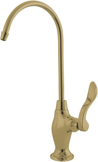Kingston Brass Gourmetier KS3192NFL Nuwave French Single Handle Water Filtration Faucet, Polished Brass