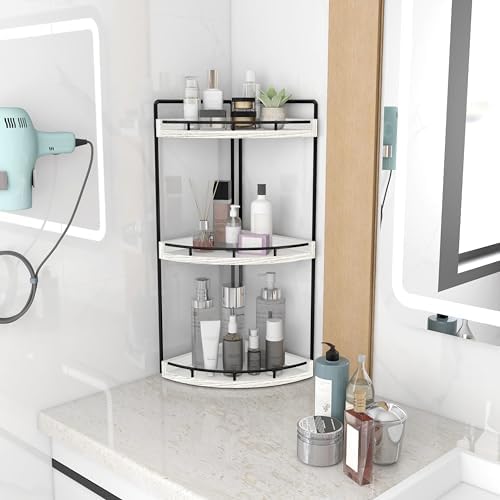 Dorhors Corner Bathroom Organizer Countertop,Vanity Counter Storage Shelf
