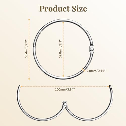 Bathway Shower Curtain Rings, Bathway Shower Curtain Hooks Anti-Drop Shower Rings for Curtain, Metal Shower Curtain Rings Rust Proof, Chrome Shower Hooks for Shower Curtain Rod, Shower Rod Hook 12Pcs