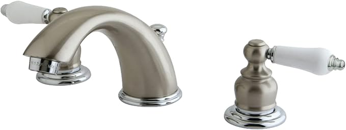 Kingston Brass KB977B Victorian Widespread Bathroom Faucet, Brushed Brass