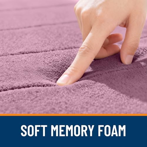 OLANLY Memory Foam Large Bath Mat 40x24, Super Soft Absorbent Bathroom Rugs