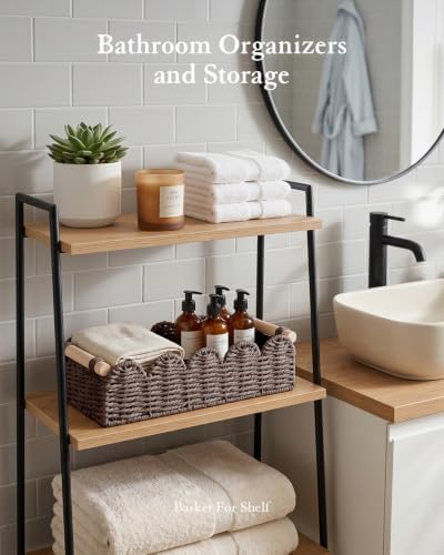 Toilet Paper Storage Basket for Toilet Tank, Bathroom Organizer