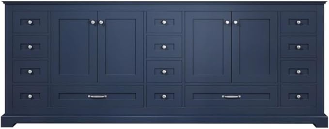 Dukes 84 in. W x 22 in. D Navy Blue Double Bath Vanity