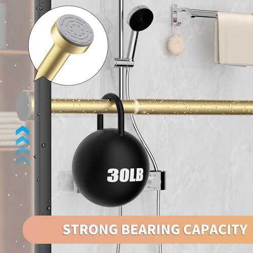 Gold Shower Curtain Rod 34-96 Inch (2.8-8ft) Adjustable Shower Rod