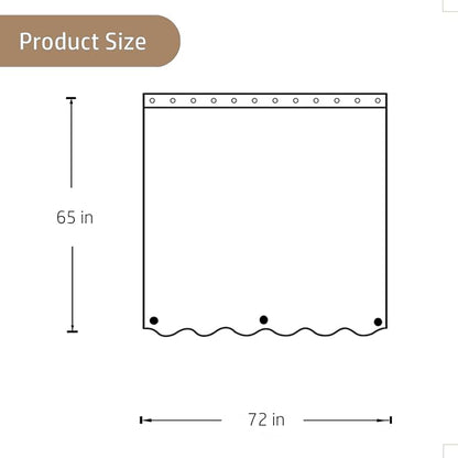 Felisa Short Waterproof Fabric Shower Curtain Liner with 3 Large Magnets,72 x 65 inches Hotel Quality & Soft Cloth Shower Curtain,Washable White Shower Curtain for Bathroom