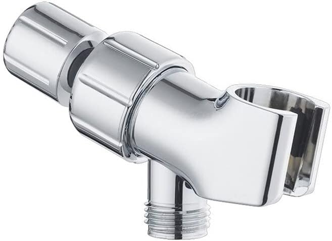 Original StoneStream Adjustable Shower Head Holder Wall Mount, Handheld Shower Arm Bracket, Brass Polished Chrome Finish, Universal 1/2 Inch Female to Male Fitting for Detachable Showerheads