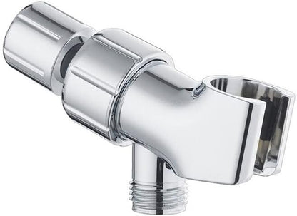Original StoneStream Adjustable Shower Head Holder Wall Mount, Handheld Shower Arm Bracket, Brass Polished Chrome Finish, Universal 1/2 Inch Female to Male Fitting for Detachable Showerheads