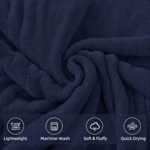 6-PCS Coral Fleece Microfiber Towel Set with Gold Stripes, Super Absorbent, Multiple Colors Available for Home, Bathroom, Hotel & Gym (6, White+Dark Grey)