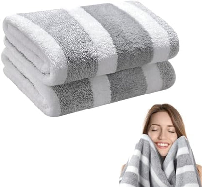 KinHwa Hand Towels for Bathroom, Microfiber Face Towels, 11x20 Inch, 2 Pack