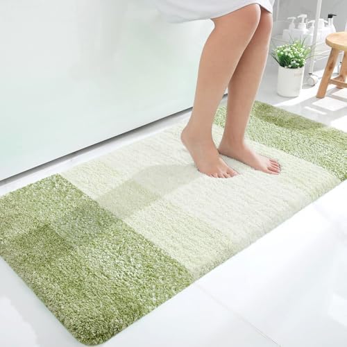 OLANLY Bathroom Runner Rug 47x24, Extra Soft Absorbent Microfiber Bath Rugs