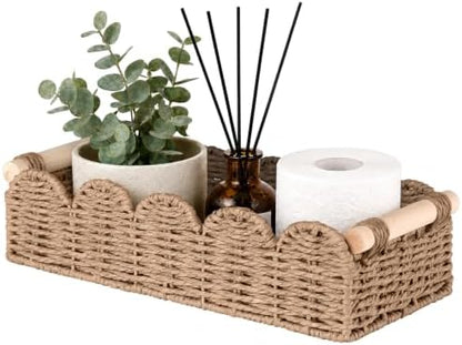 Toilet Paper Storage Basket for Toilet Tank, Bathroom Organizer