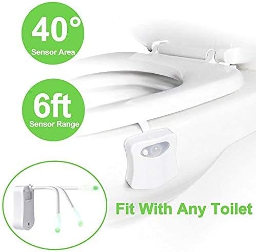 Color Changing Motion Sensor LED Multi-Color Toilet Night Light - Motion Activated Washroom Lamp With Smart Bowl Lighting (16 3)