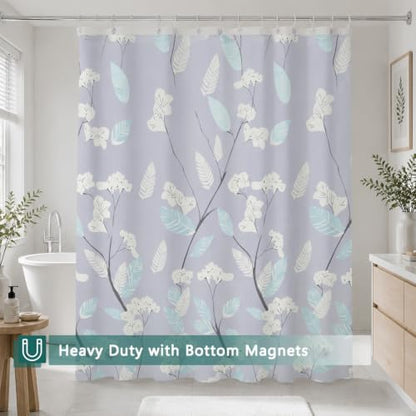 Shower Curtain Liner, 100% Waterproof Peva Shower Curtains with 3 Duty Heavy Bottom Magnets and 12 Rust Proof Grommets, 72x72 Weighted Shower Liner for Shower Stall, Bathtubs