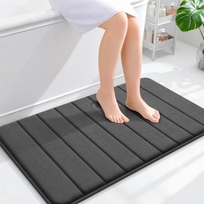 OLANLY Memory Foam Bath Mat 35x24, Super Soft and Absorbent Bathroom Rugs