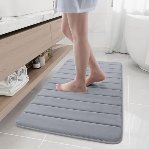 Buganda Memory Foam Bath Mat 44 x 24, Ultra Soft Absorbent Bathroom Rugs