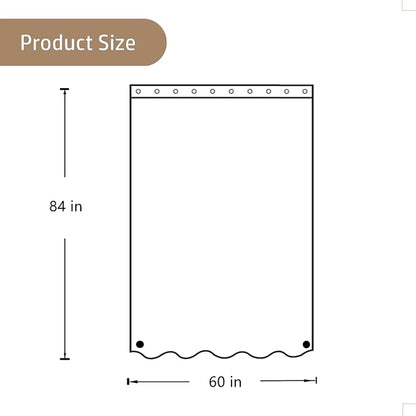 Felisa Stall Fabric Shower Curtain Liner with Large Magnets,Extra Long 60 x 84 inches Soft Cloth & Hotel Quality Shower Stall Curtain for Bathroom,Small Narrow Size Shower Curtain,White