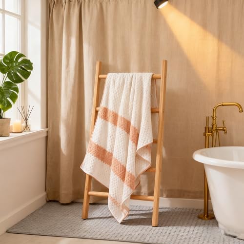 2-Pack Microfiber Bath Towels (27x54 Inches) - Ultra Soft & Quick Dry, 3X Absorbency, Lightweight for Gym, Yoga, Travel & Spa - Perfect for Home, Fitness & Post-Workout