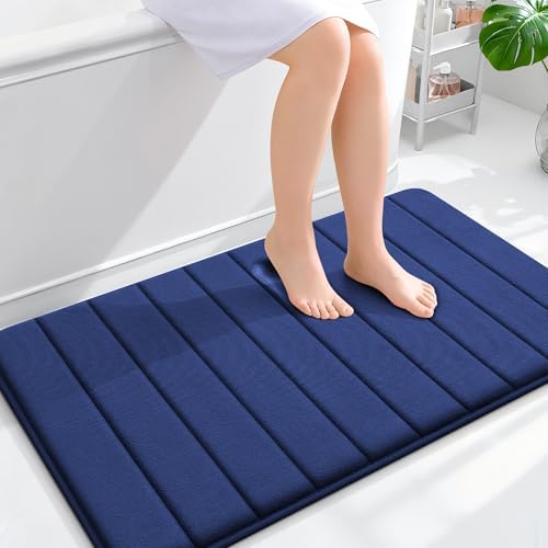 OLANLY Memory Foam Large Bath Mat 40x24, Super Soft Absorbent Bathroom Rugs
