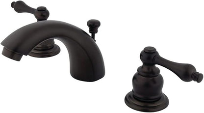 Kingston Brass GKB945AL Magellan Mini-Widespread Lavatory Faucet with Retail Pop-Up, 4-7/16", Oil Rubbed Bronze