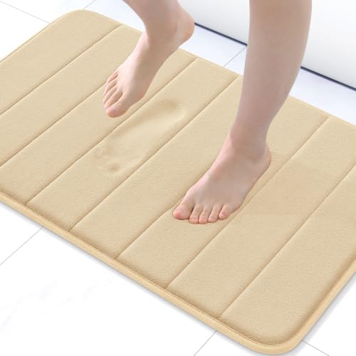 Buganda Memory Foam Bath Mat 30 x 20, Ultra Soft Absorbent Bathroom Rugs