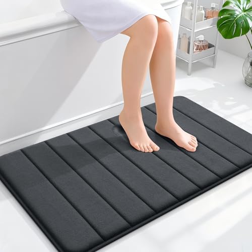 OLANLY Memory Foam Bath Mat 36x24, Super Soft and Absorbent Bathroom Rugs